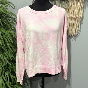J.Crew Pink Tie-Dye Crewneck Sweatshirt Size Medium